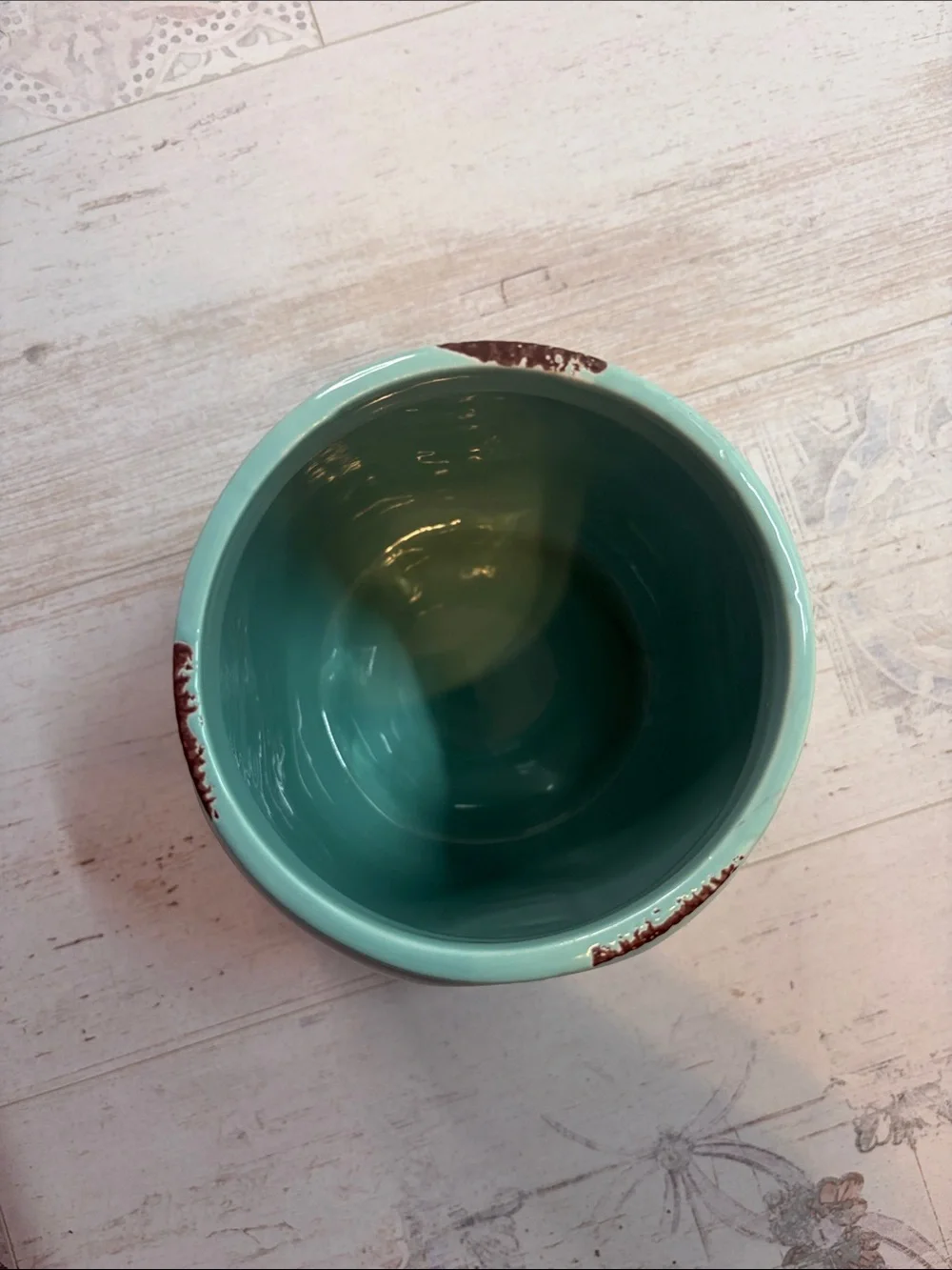Kitchen Essentials Teal Mason Jar Ceramic Utensil Holder Vase